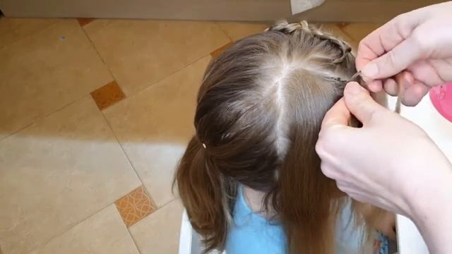 Прическа для дочки, сердечко из волос. Быстрая и красивая прическа смотреть онлайн