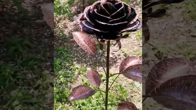 Большая роза из металла. Роза из жести смотреть онлайн