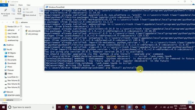 Convert Jupyter(.ipynb) to Python(.py) and Python(.py) to file.exe in hindi смотреть онлайн