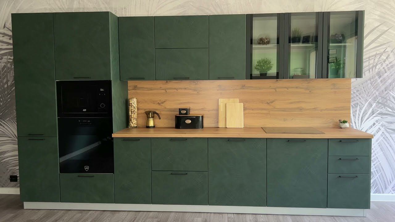 Новинка! Кухня Фенис (Цвет: Palm Green) смотреть онлайн