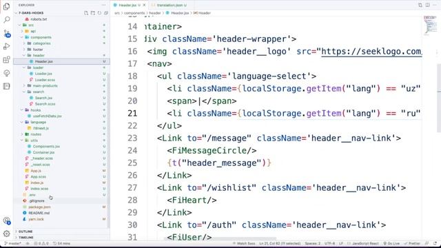 React, redux, react-router(Olx.uz clone) part-3 смотреть онлайн