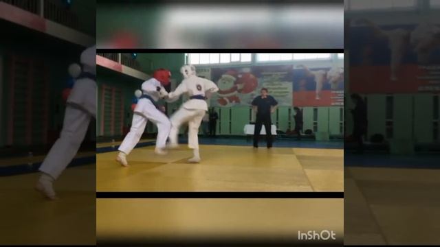 Первенство Заб. Края по каратэ 12-13 лет до 40 кг, [я в белом шлеме] смотреть онлайн