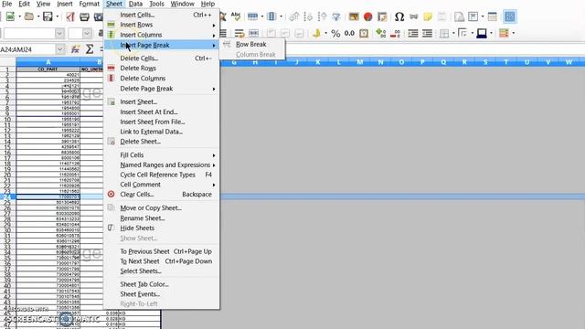 How to insert a “Page Break" with Libre Office Calc v5 смотреть онлайн