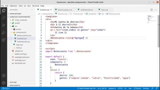 Comunicacion entre componentes de VUE смотреть онлайн