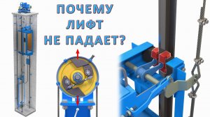 Почему лифт не падает. Клиновые ловители. Центробежный ограничитель скорости.