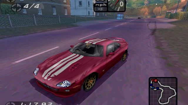 Jaguar XKR 4k Gameplay at Durham Road - NFS High Stakes PS1 on Duckstation смотреть онлайн