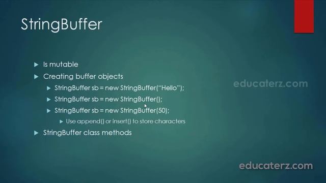 Java Programming Tutorial - 9 Immutability of Strings, String Builder and String Buffer смотреть онлайн