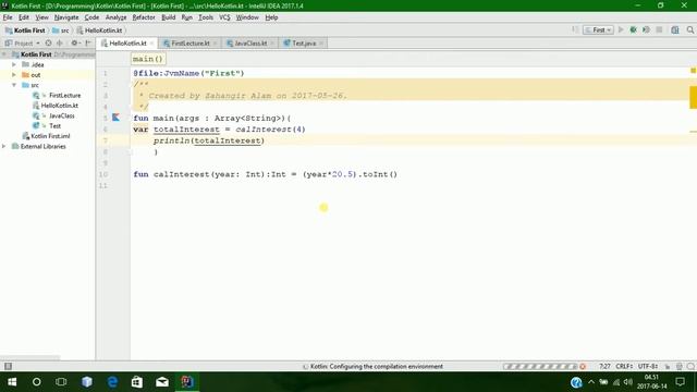 7. Kotlin Programming - Default value and Named parameter with live coding (Bangla Tutorial) смотреть онлайн