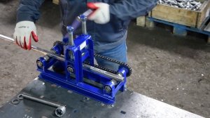 Как гнуть профиль 20х20 правильно.  Профессиональный Трубогиб Цепон ПРО.  Наборные шайбы.