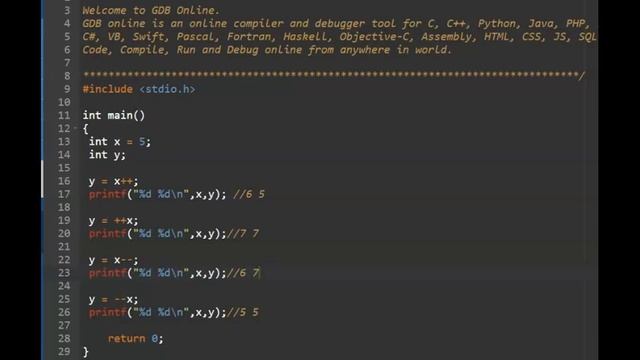 C Programming - Operators смотреть онлайн