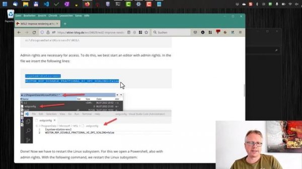 WSL2: Scaling for graphical applications on HighDPI display