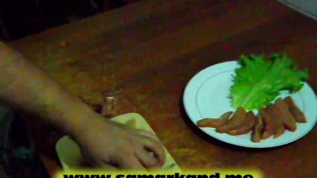 Приготовление деликатеса из бараньих яиц / Samarkand cuisine - Delicacy. Lamb testicles. смотреть онлайн