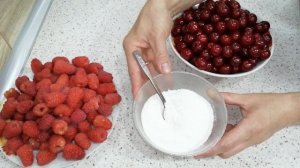 Булочки-пирожки с вишней и малиной, ХОЛОДНОЕ сдобное дрожжевое тесто, Пирожки с фруктами и ягодами