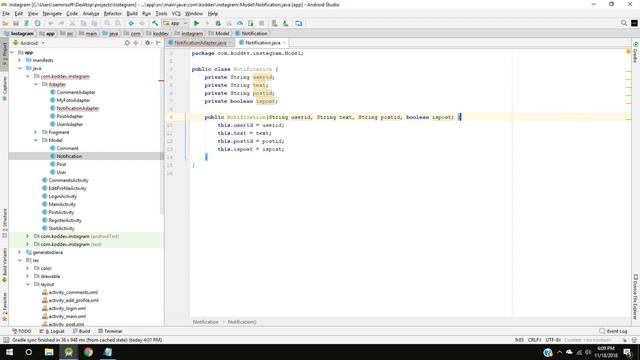 INSTAGRAM App with Firebase - Part 17 - Notifications Fragment (1/2) - Android Studio Tutorial смотреть онлайн