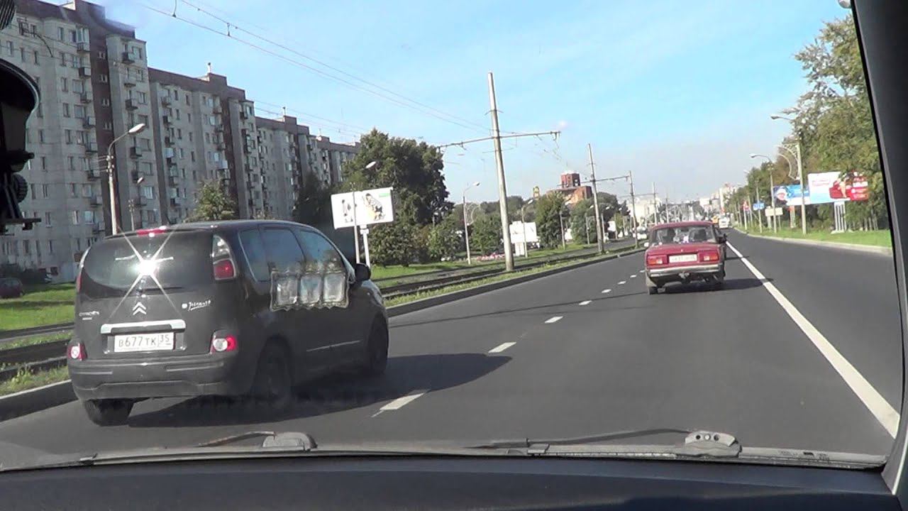 Поездки по Череповцу. Проспект Победы. ч.1. смотреть онлайн