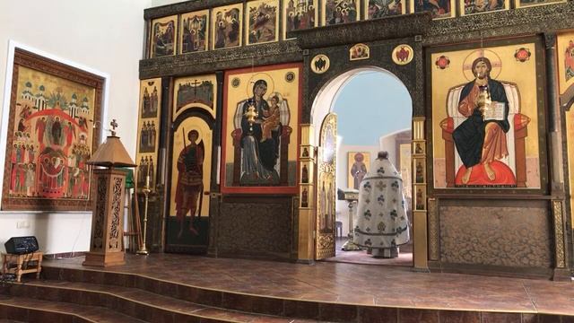 Похвала Пресвятой Преблагословенной Славной Владычицы нашей Богородицы. Божественная Литургия. смотреть онлайн