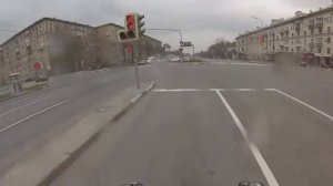 Неожиданно  Мотобат _ ДПС погоня, Москва