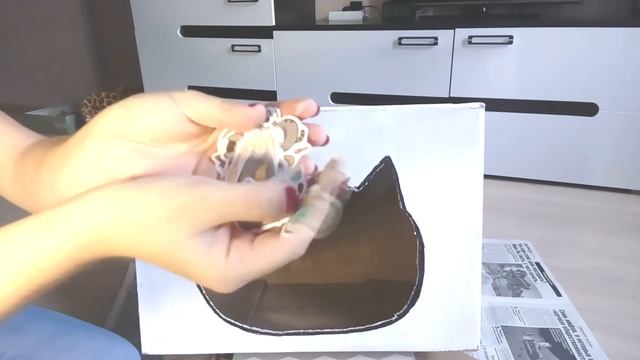 DIY ДОМИК ДЛЯ КОШЕК ИЗ КОРОБКИ СВОИМИ РУКАМИ смотреть онлайн
