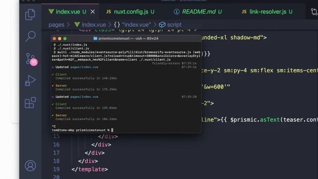 Prismic to Nuxt.js Headless Tutorial смотреть онлайн