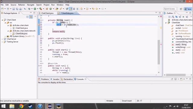 Making a chat server/client program in Java - time-laps смотреть онлайн