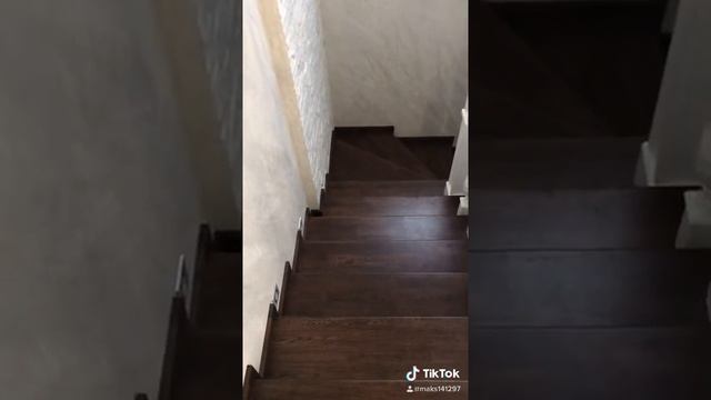 Лестница из дуба! На Металлическом каркасе. Зашивка под ключ. смотреть онлайн