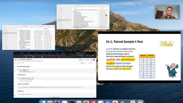 Paired Sample T-test in Colab Google смотреть онлайн