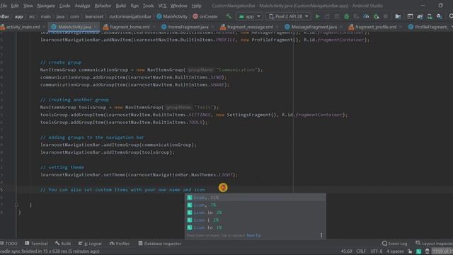How to create Custom Navigation Drawer Material UI design in Android Studio смотреть онлайн
