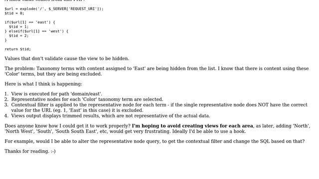 Drupal: Taxonomy view representative node contextual filter leads to incorrect results смотреть онлайн