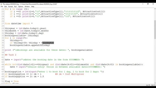 Computer Science 2210/22 or 0478/22 pre-release solution (PYTHON) for May June 2022 смотреть онлайн