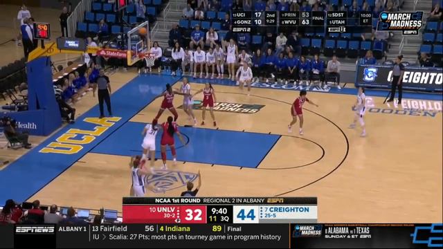 #7 Creighton vs UNLV Highlights | 2024 NCAA Women's Basketball Championship | College Basketball смотреть онлайн
