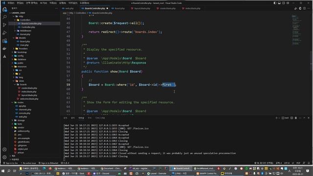 [ PHP 강좌 ] #6. 라라벨(Laravel) - Read (Show) смотреть онлайн