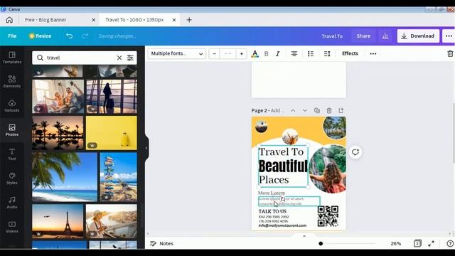 Travel Poster Design With Canva | FREE Template | Tourist Agency Design | Tutorial - 24 смотреть онлайн