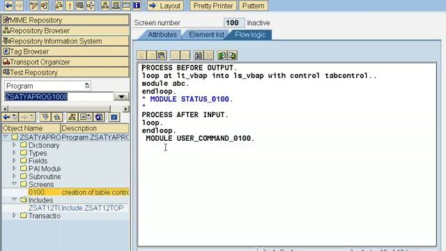 table control and f4 value request(Module pool programming) смотреть онлайн