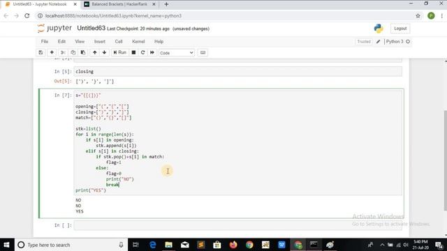 Balanced Brackets-Part 2 Python Code || HackerRank || Pentiumreboot Ft. Suman Chakraborty смотреть онлайн