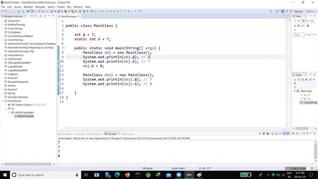 Java Session 6.1 - Static blocks and Static methods смотреть онлайн