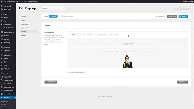 How to use Popup Visibility Conditions in Hustle смотреть онлайн
