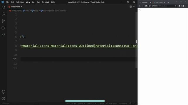 Google Material Icons in HTML einfügen und stylen | HTML + CSS Tutorial Deutsch смотреть онлайн