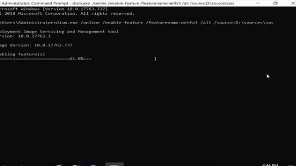 How to Install Net Framework 3 5 on Windows Server 2019 Data Center