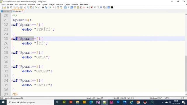 Php Ders 3 (Şart Yapıları) смотреть онлайн