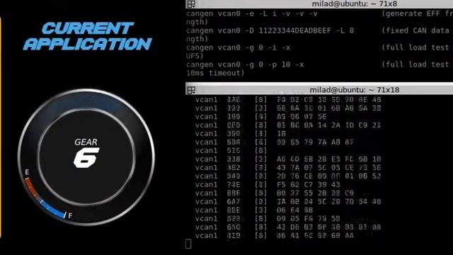 Digital Instrument Cluster with Qt socketcan plugin смотреть онлайн