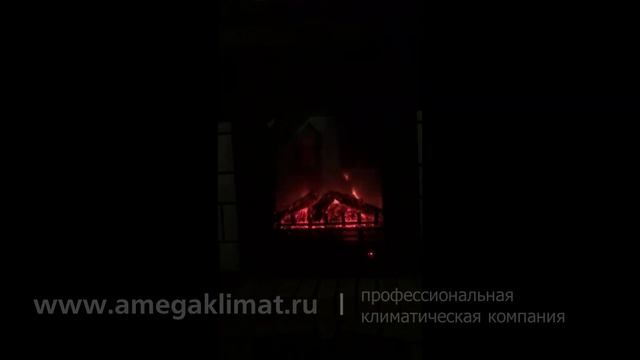 Электрокамин (очаг) Real Flame Eugene с эффектом настоящего огня смотреть онлайн