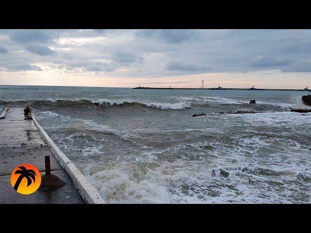 Storm on the Black Sea - the city of Sochi смотреть онлайн