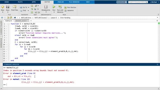 Mastering Programming with MATLAB: (9) Error handling смотреть онлайн