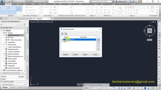 Creación de curvas de nivel en AutoCAD Civil 3D 2018. смотреть онлайн