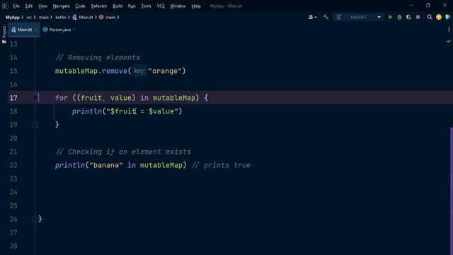 MutableMap in Kotlin | Data structures смотреть онлайн