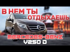 Mercedes-Benz V250d. В нём ты отдыхаешь. Мерседес V-класса.