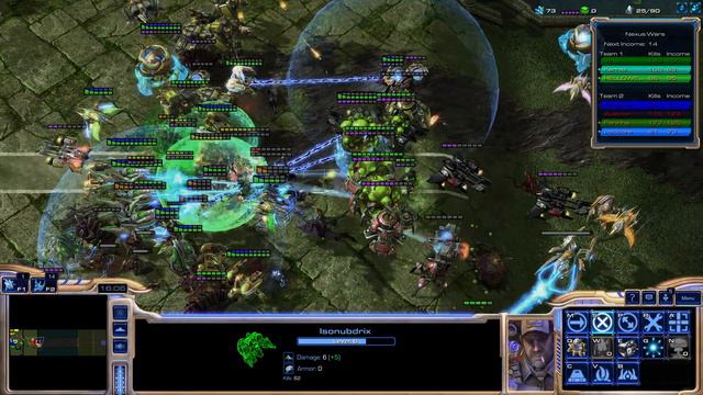 Nexus Wars - Protoss Air - 4v4 - StarCraft 2 смотреть онлайн