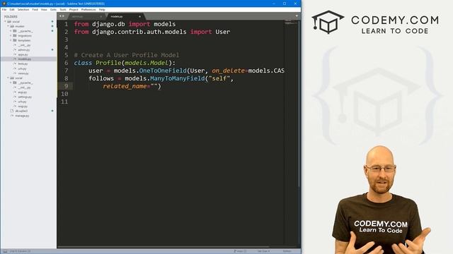 Creating Users, Profiles, & Follows - Django Wednesdays Twitter #2 смотреть онлайн