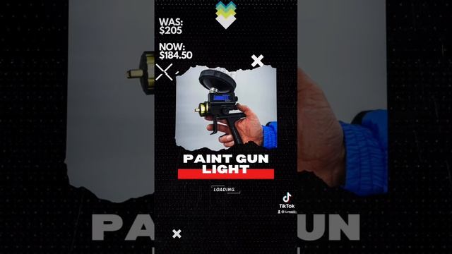 Anest Iwata Supernova WS400 for clear coat with paint gun light #carpainting #lumaiii #autobodyshop смотреть онлайн