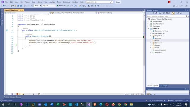 .Net Core 5.0 ile Emlak Sitesi - Admin Area Admin Paneli Teması Eklenmesi смотреть онлайн
